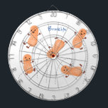 Cute happy jumping peanuts cartoon illustration dart board<br><div class="desc">It's peanut party time! These 5 peanuts are having a great time jumping around. Drawn in cute cartoon illustration style.</div>