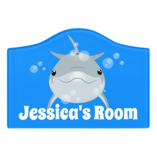 Cute happy kawaii dolphin cartoon illustration