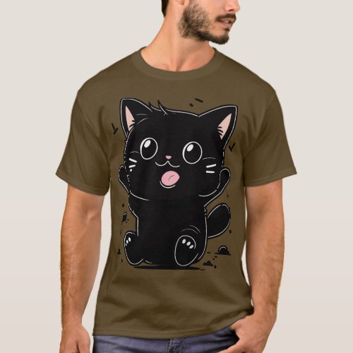 Cute Happy Kitten T_Shirt