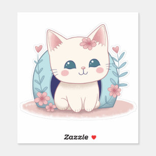 Kawaii Kitty Cat Chibi Sticker