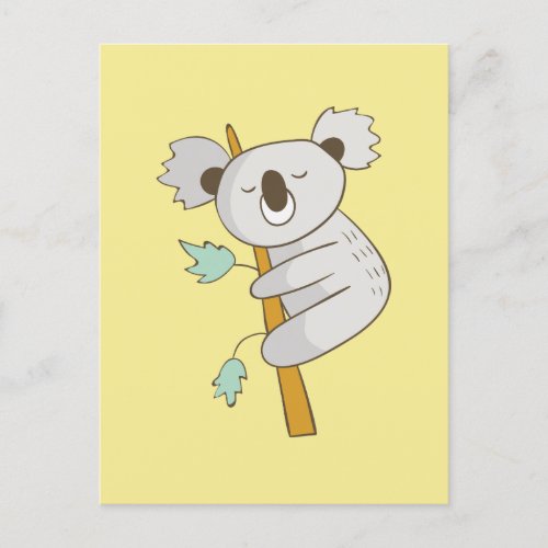 Cute Happy Koala Postcard