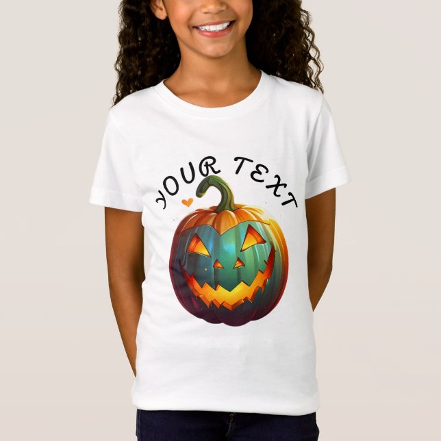Cute Happy Little Pumpkin Vibes T-Shirt (Front)