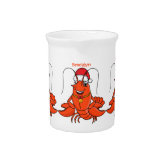 Cute funny monster cat beverage pitcher