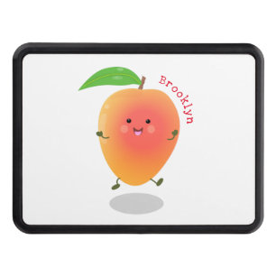 Cute happy mango cartoon illustration hitch cover