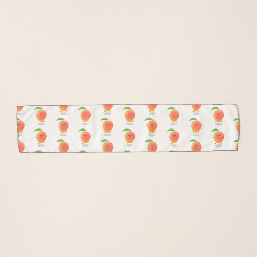 Cute happy mango cartoon illustration scarf