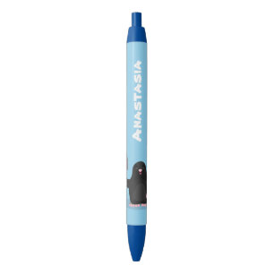 Cute happy mole cartoon illustration pen