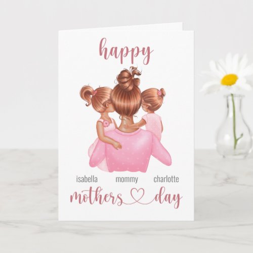 Cute Happy Mothers Day From Daughter Card