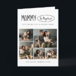 Cute Happy Mother's Day Photo Folded Greeting Card<br><div class="desc">Wrap your warm wishes this Mother’s Day in a card that doubles as a treasure trove of family memories. Each fold of this cute and beautifully vintage-inspired greeting card unfolds a new layer of love, capturing the essence of togetherness with a selection of photos. It’s perfect for a first Mother’s...</div>