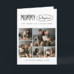 Cute Happy Mother's Day Photo Folded Greeting Card<br><div class="desc">Wrap your warm wishes this Mother’s Day in a card that doubles as a treasure trove of family memories. Each fold of this cute and beautifully vintage-inspired greeting card unfolds a new layer of love, capturing the essence of togetherness with a selection of photos. It’s perfect for a first Mother’s...</div>