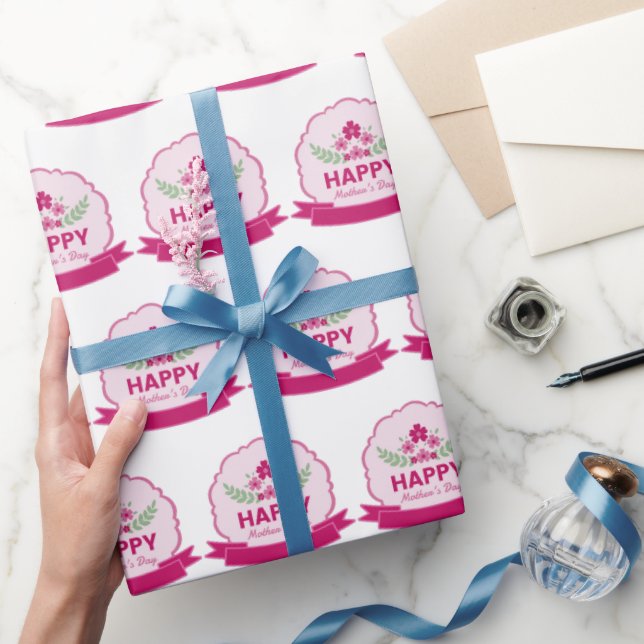 Cute Happy Mother's Day Wrapping Paper (Gifting)