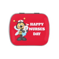 Cute Happy Nurses Day Bee candy tin
