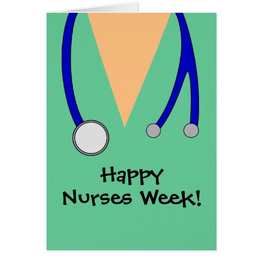 Cute Happy Nurses Week Scrubs Thank You Card | Zazzle