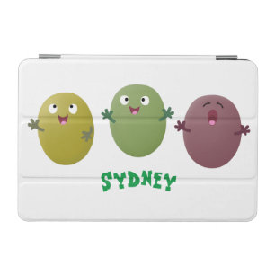 Cute happy olives singing cartoon iPad mini cover