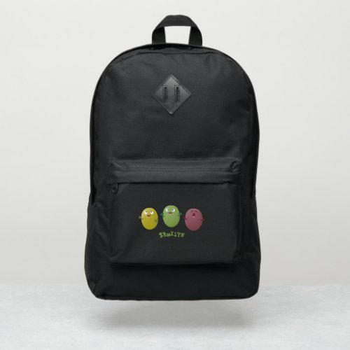 Cute happy olives singing cartoon port authority backpack