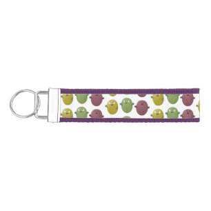 Cute happy olives singing cartoon wrist keychain