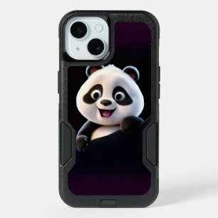 Cute Happy Panda iPhone 15 Case