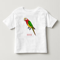 Cute happy parrot cartoon illustration