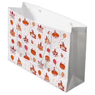 Cute happy party animals gift bag