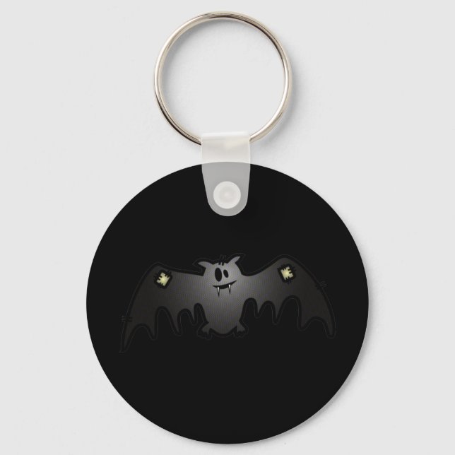 CUTE & HAPPY PATCHY BAT KEYCHAIN (Front)