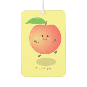 Cute happy peach yellow cartoon air freshener