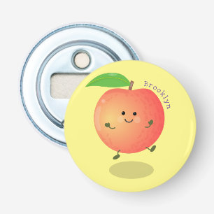 Cute happy peach yellow cartoon bottle opener