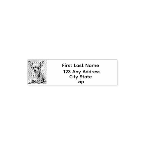 Cute Happy Pet Chihuahua Dog Self-inking Stamp