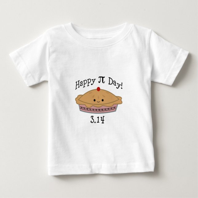 Cute Happy Pi Day! Baby T-Shirt (Front)