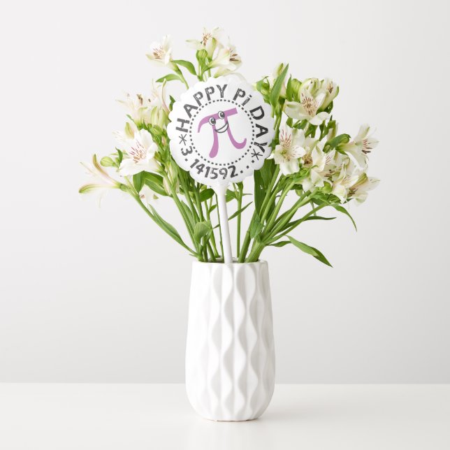 Cute Happy Pi Day © Balloon (Vase)