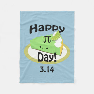 Cute Happy Pi Day Fleece Blanket