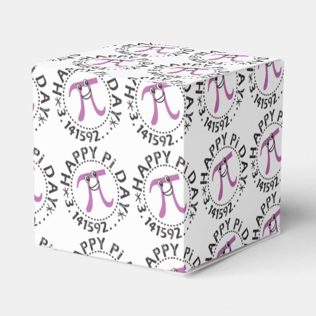 Cute Happy Pi Day - Funny Pi Favor Boxes (Back Side)