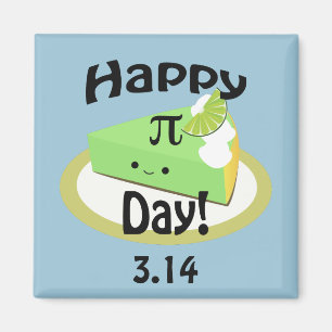 Cute Happy Pi Day Magnet