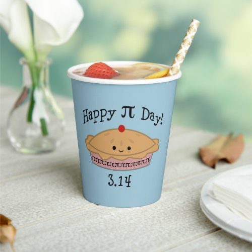 Cute Happy Pi Day  Paper Cups