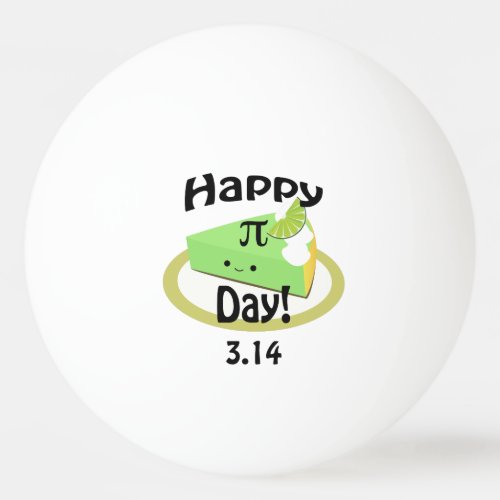 Cute Happy Pi Day Ping Pong Ball