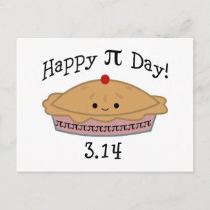 Cute Happy Pi Day! Postcard