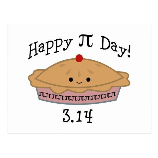 Cute Happy Pi Day! Postcard