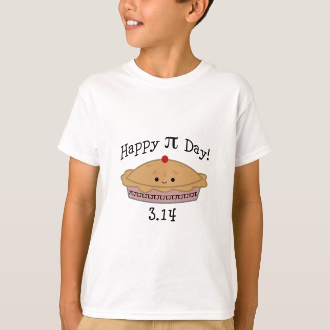 Cute Happy Pi Day! T-Shirt (Front)