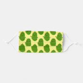 Cute happy pickle cartoon illustration pattern adult cloth face mask (Front, Folded)