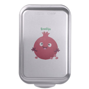 Cute happy pomegranate fruit cartoon cake pan