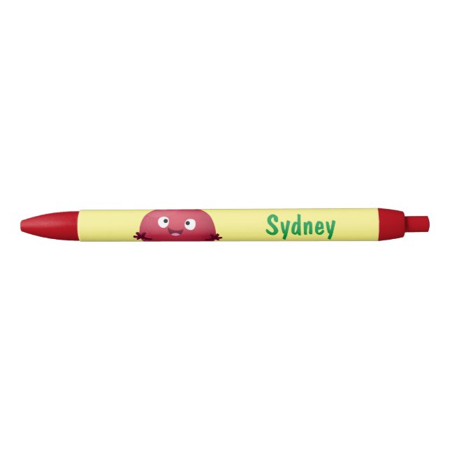 Cute happy pomegranate fruit cartoon pen (Front)