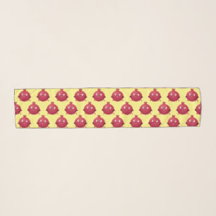 Cute happy pomegranate fruit cartoon  scarf