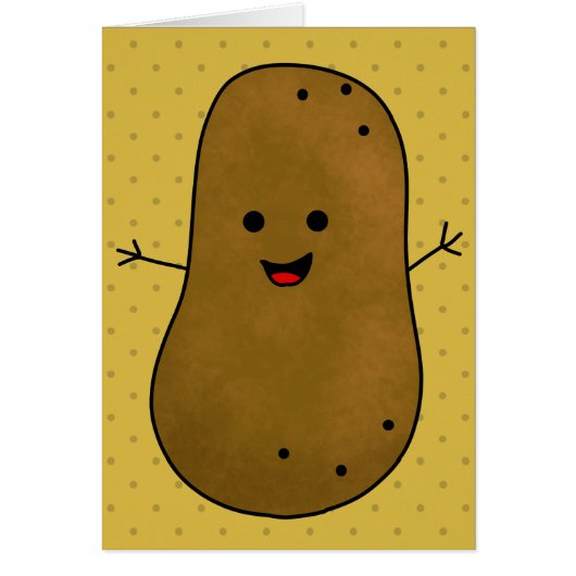 Cute Happy Potato Cards (Front)
