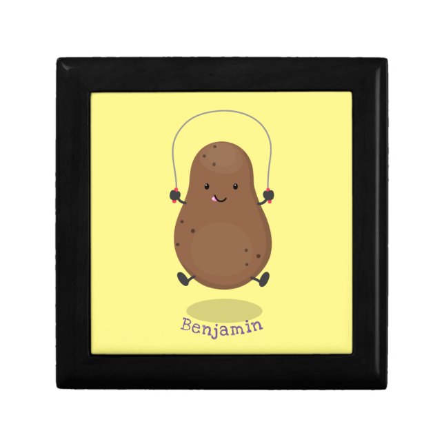 Cute happy potato jumping rope cartoon gift box (Front)
