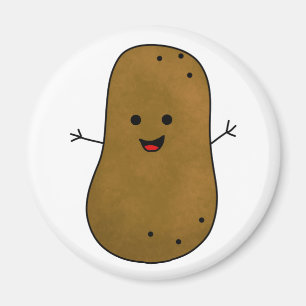 Cute Happy Potato Magnet