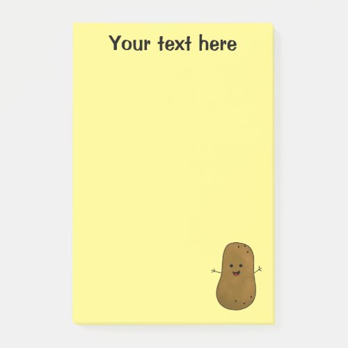 Cute Happy Potato Personalized Post_it Notes