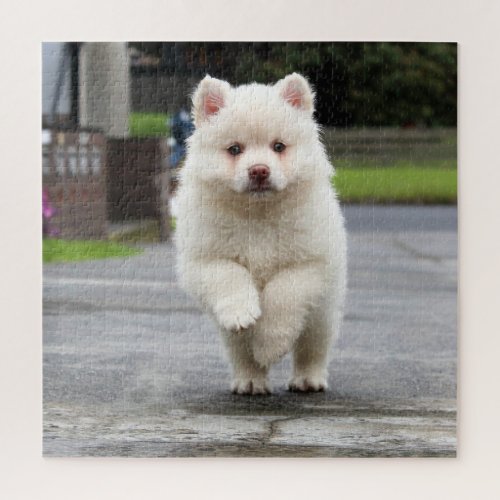 Cute Happy Puppy 20x20 Your Pet Photo Jigsaw Puzzle