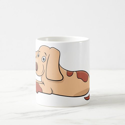 Cute Happy Puppy Brown Dog Coffee Mug