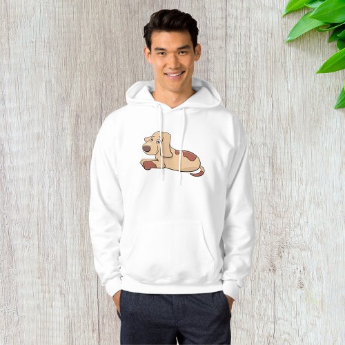 Cute Happy Puppy Brown Dog Hoodie