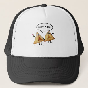 Cute Happy Purim Hamantaschen Trucker Hat