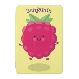 Cute happy raspberry cartoon illustration iPad mini cover