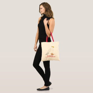 Cute happy seagull with French fries Tote Bag